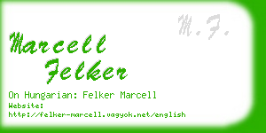 marcell felker business card